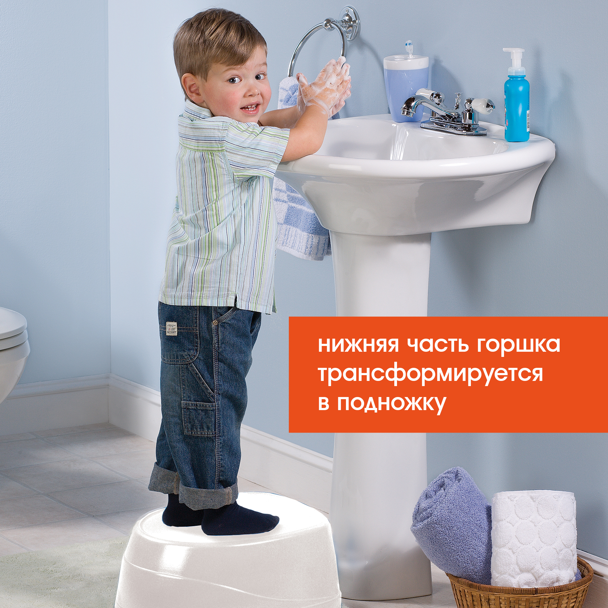 Горшок Summer Infant 3в1 Step-By-Step Бирюзовый - фото 9