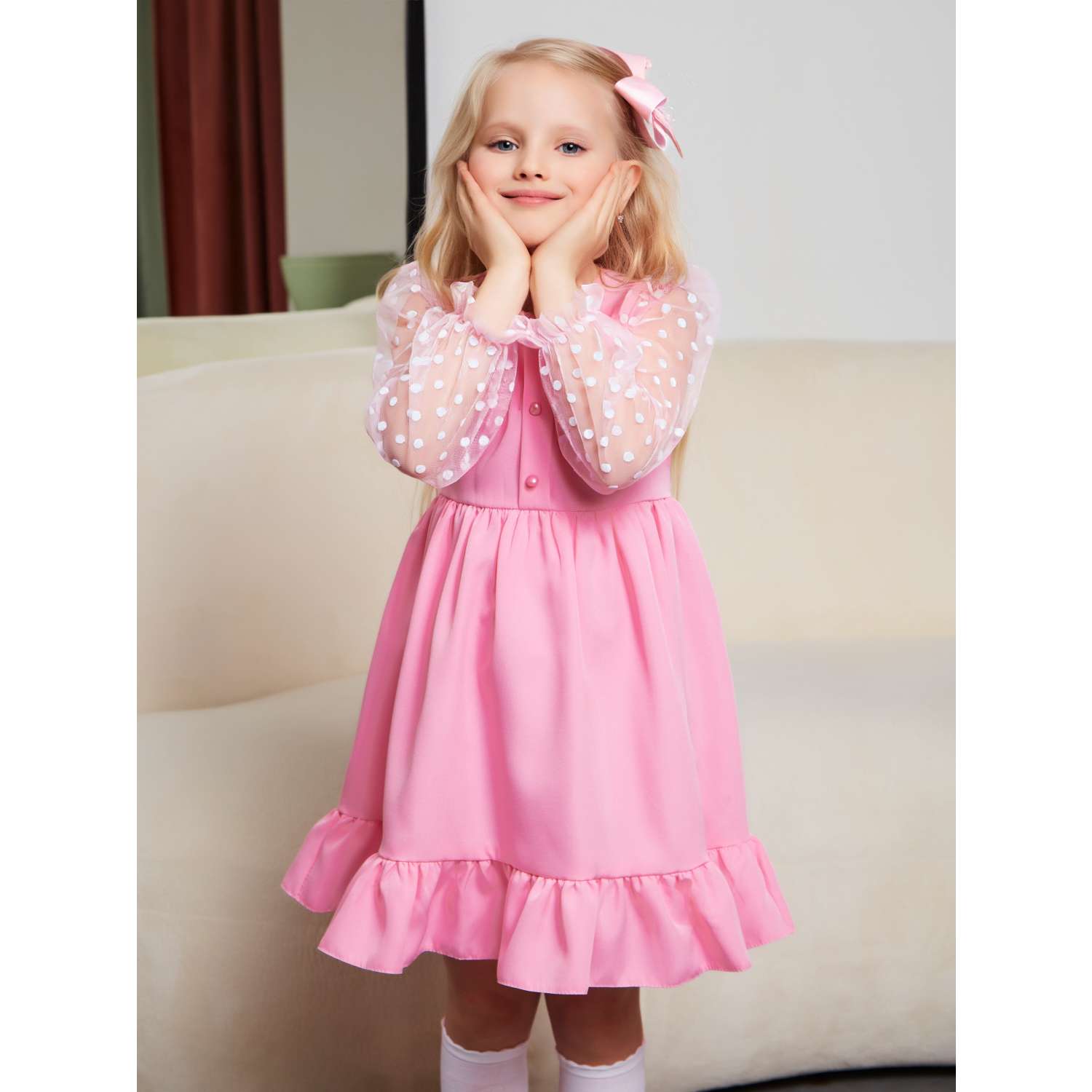 Платье Sofisha kids Plat.barbie/розовый - фото 8