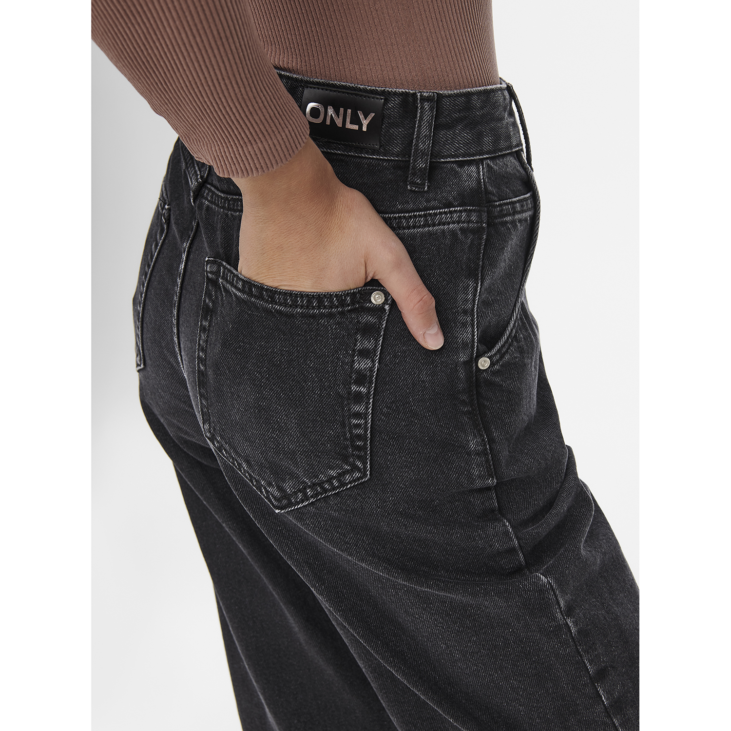 Брюки ONLY 15236962/Black Denim - фото 6