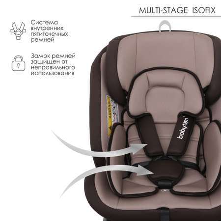 Автокресло Babyton Multi-Stage Mokko Isofix 0+/1/2/3 (0-36 кг)