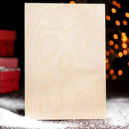 Доска Доляна разделочная «С Новым Годом! Снеговичок» 23×16 см