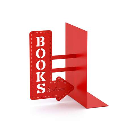 Держатель для книг Balvi BookShop красный