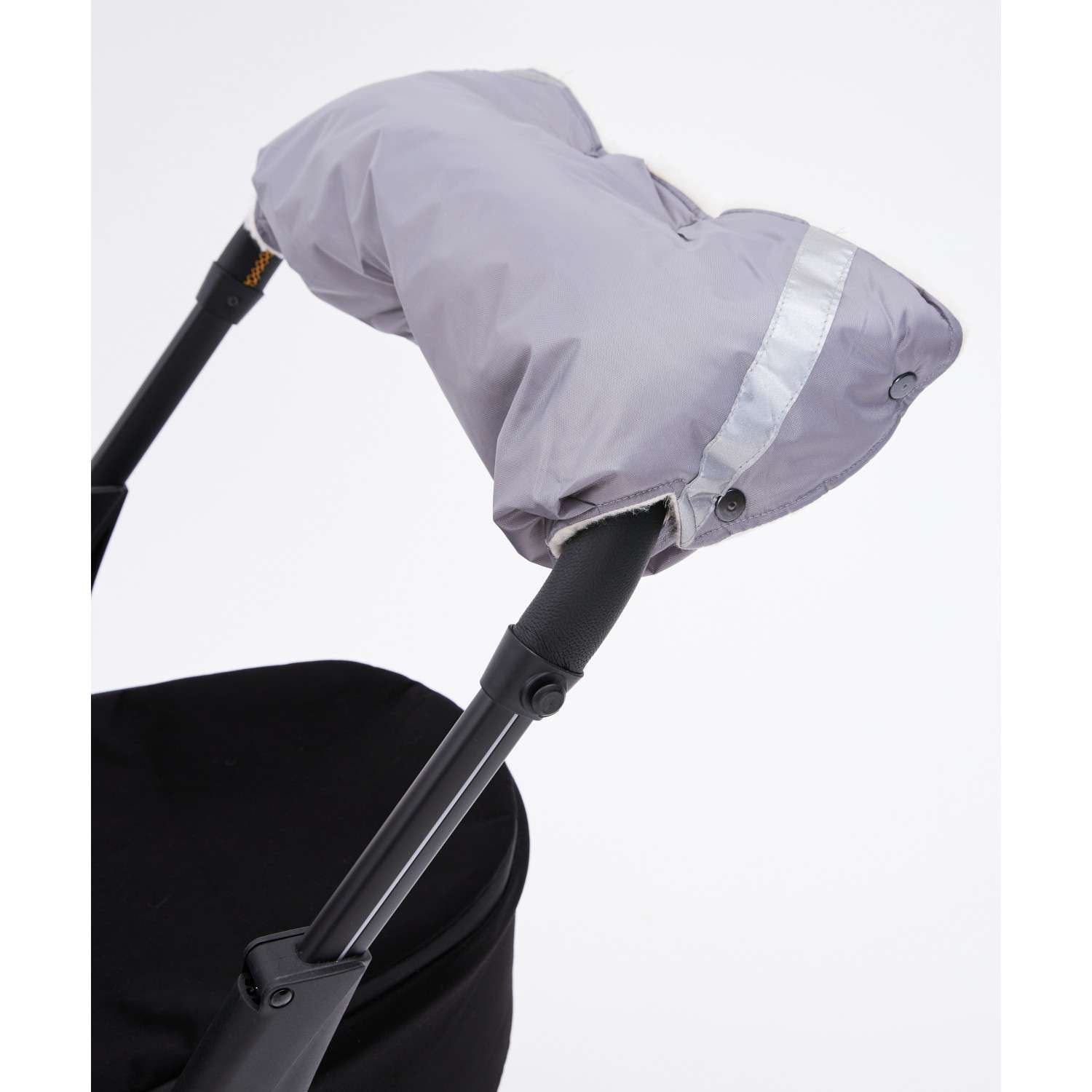 Муфта для коляски Осьминожка меховая серая К025 - серый - фото 1