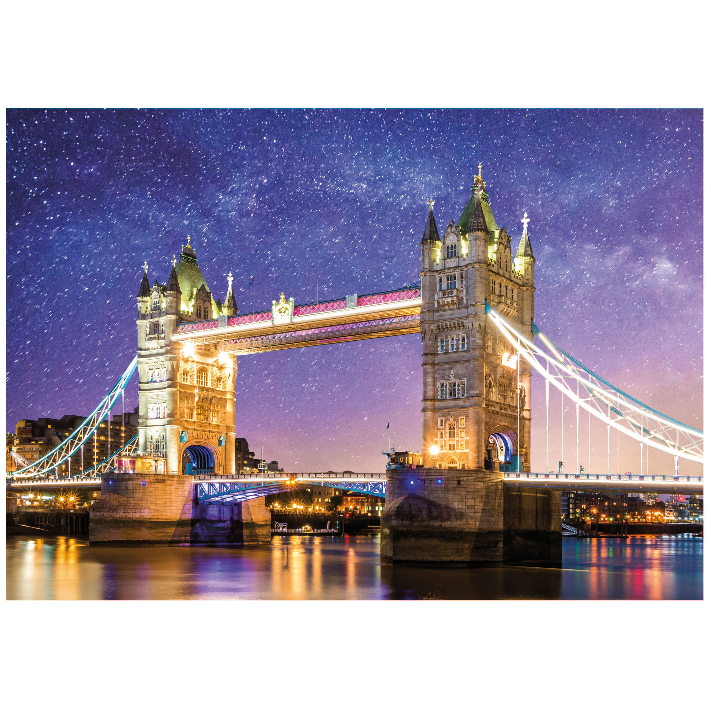 EDUCA 1000 Pieces Tower Bridge London Neon Puzzle