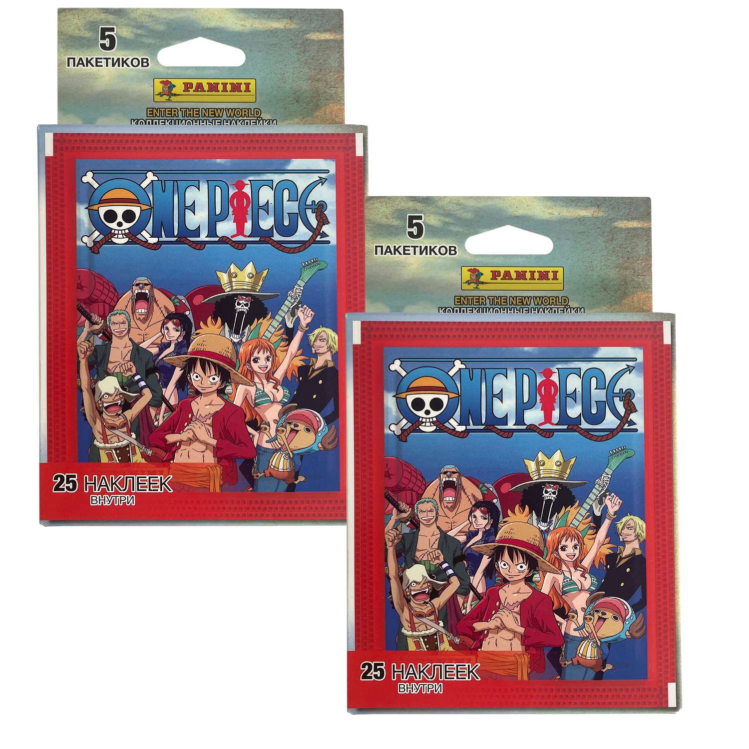 Набор коллекционных наклеек Panini One Piece 10 пакетиков в экоблистере - фото 1