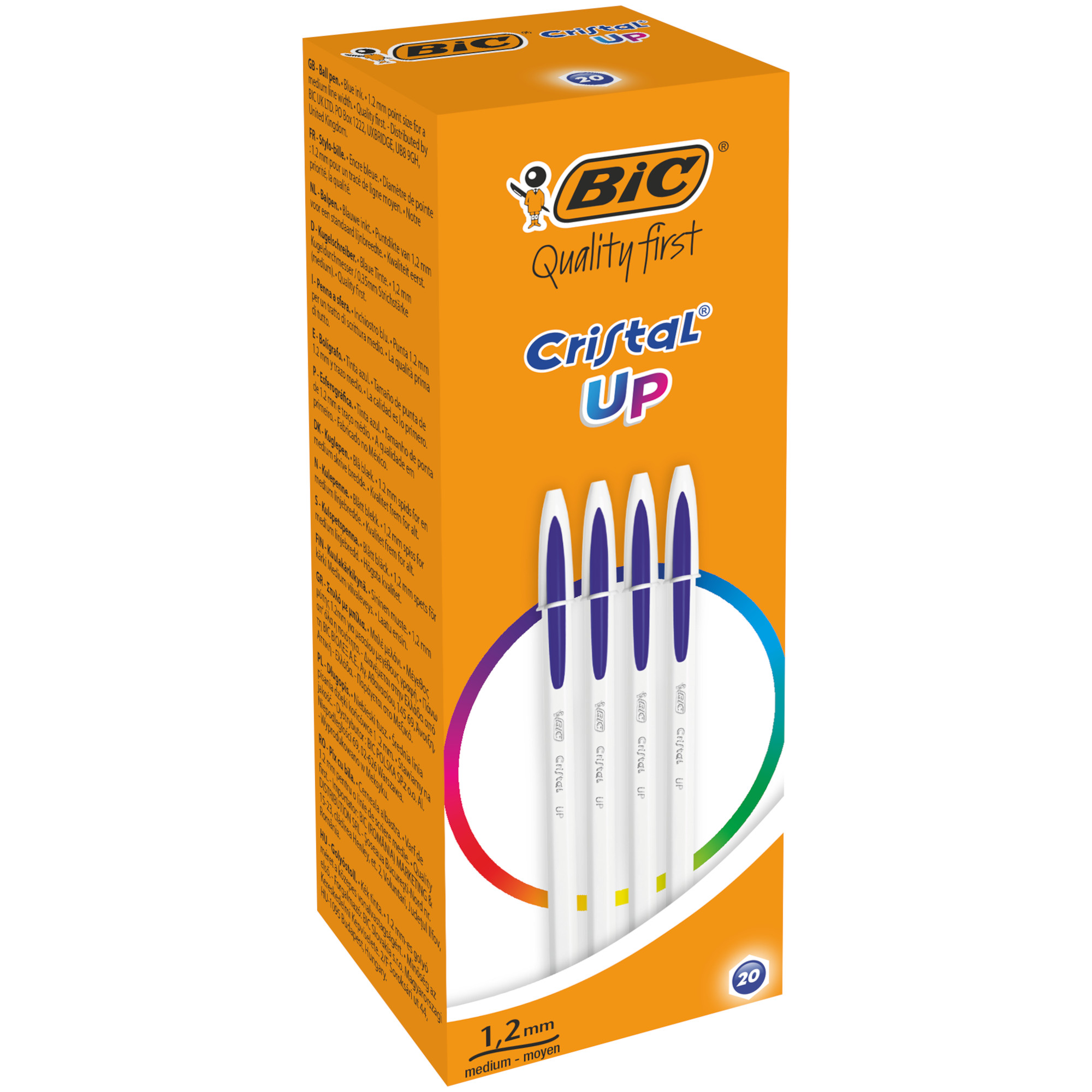 Ручка шариковая BIC Кристал Ап Синий 949879 - фото 4