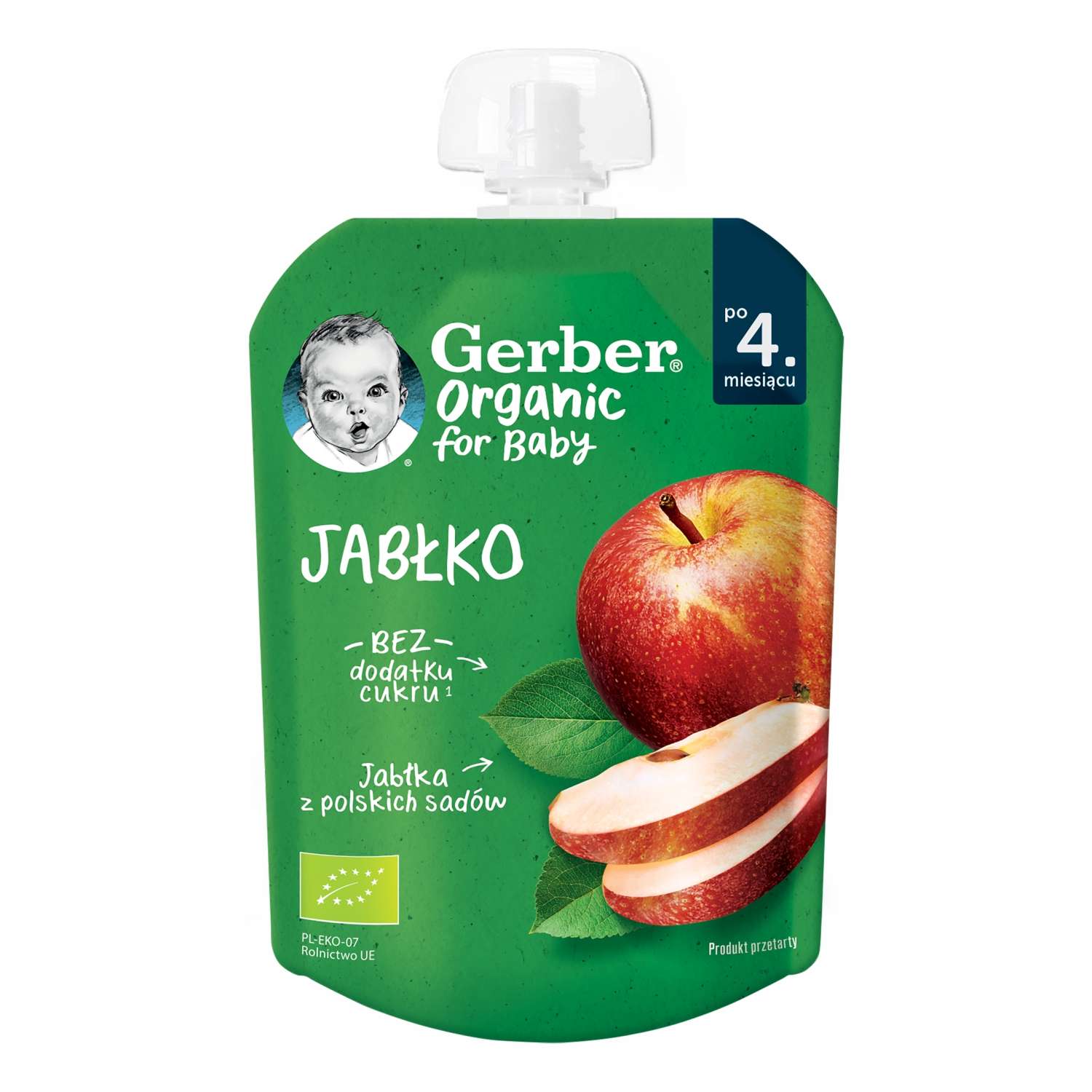 Пюре фруктовое Gerber Organic из яблок 80г с 4месяцев - фото 1