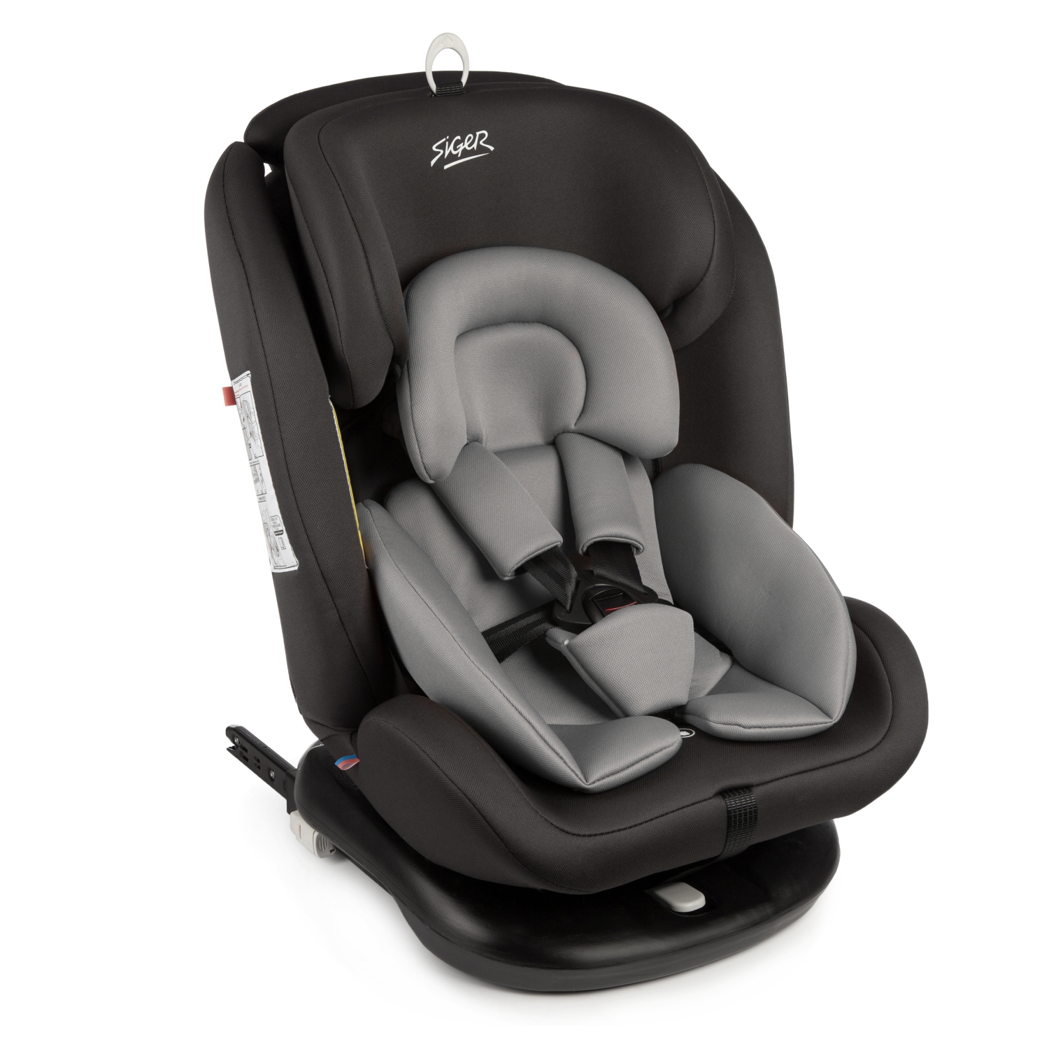 Автокресло Престиж isofix Гр.0+ 1-2-3 0-36кг 360°графит Siger KRES3523