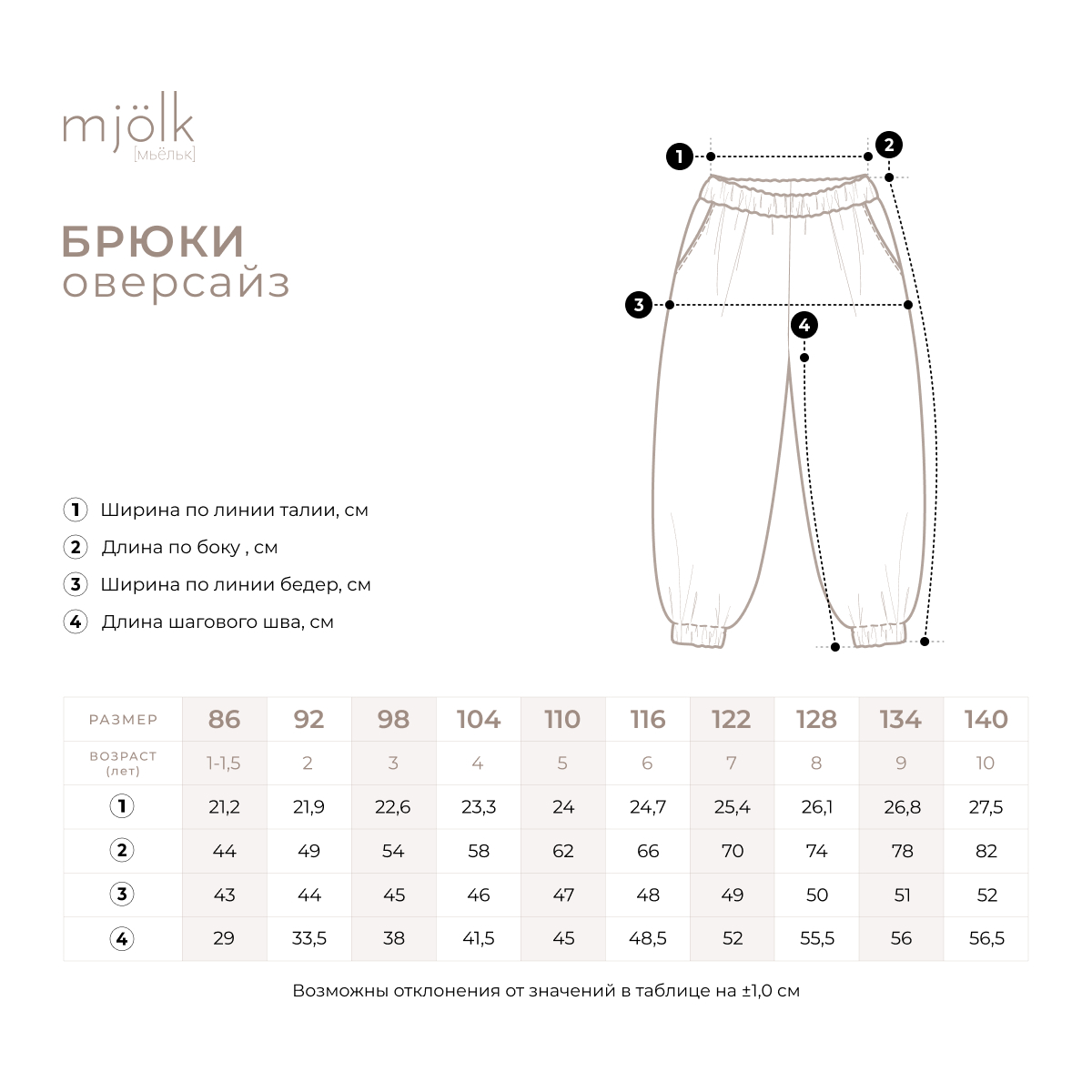 Брюки Mjolk 886200 - фото 3