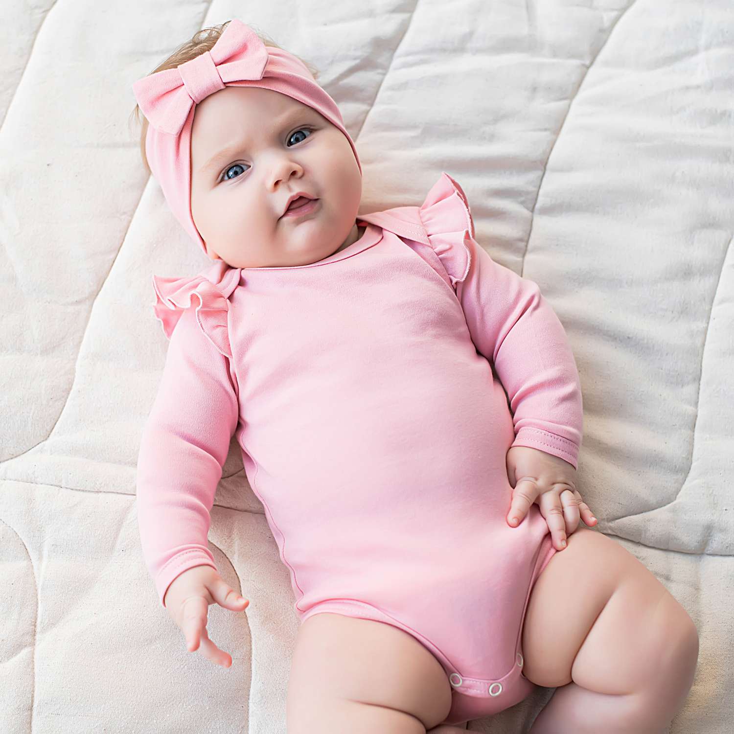 Боди 2 шт Bungly Baby 1R5578/Роза/Пепельная роза - фото 2