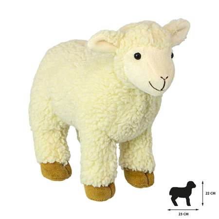 Мягкая игрушка All About Nature Маленькая овечка 23см серия Животный мир