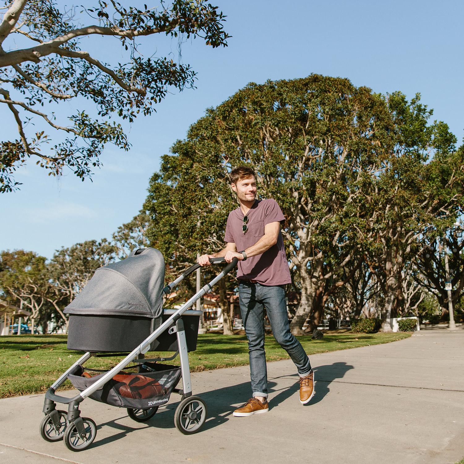 Люлька для коляски UPPAbaby Cruz и Vista 2018 Henry Blue Marl 0918-BAS-EU-HEN - фото 6