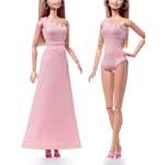 Боди и юбка одежда для кукол Barbie VIANA розовый