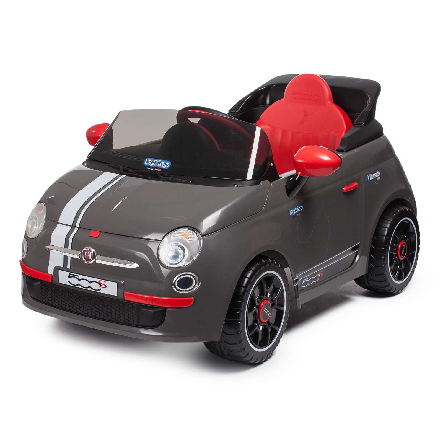 Электромобиль Peg-Perego ДУ Fiat 500 S Серый IGED1173 - фото 1