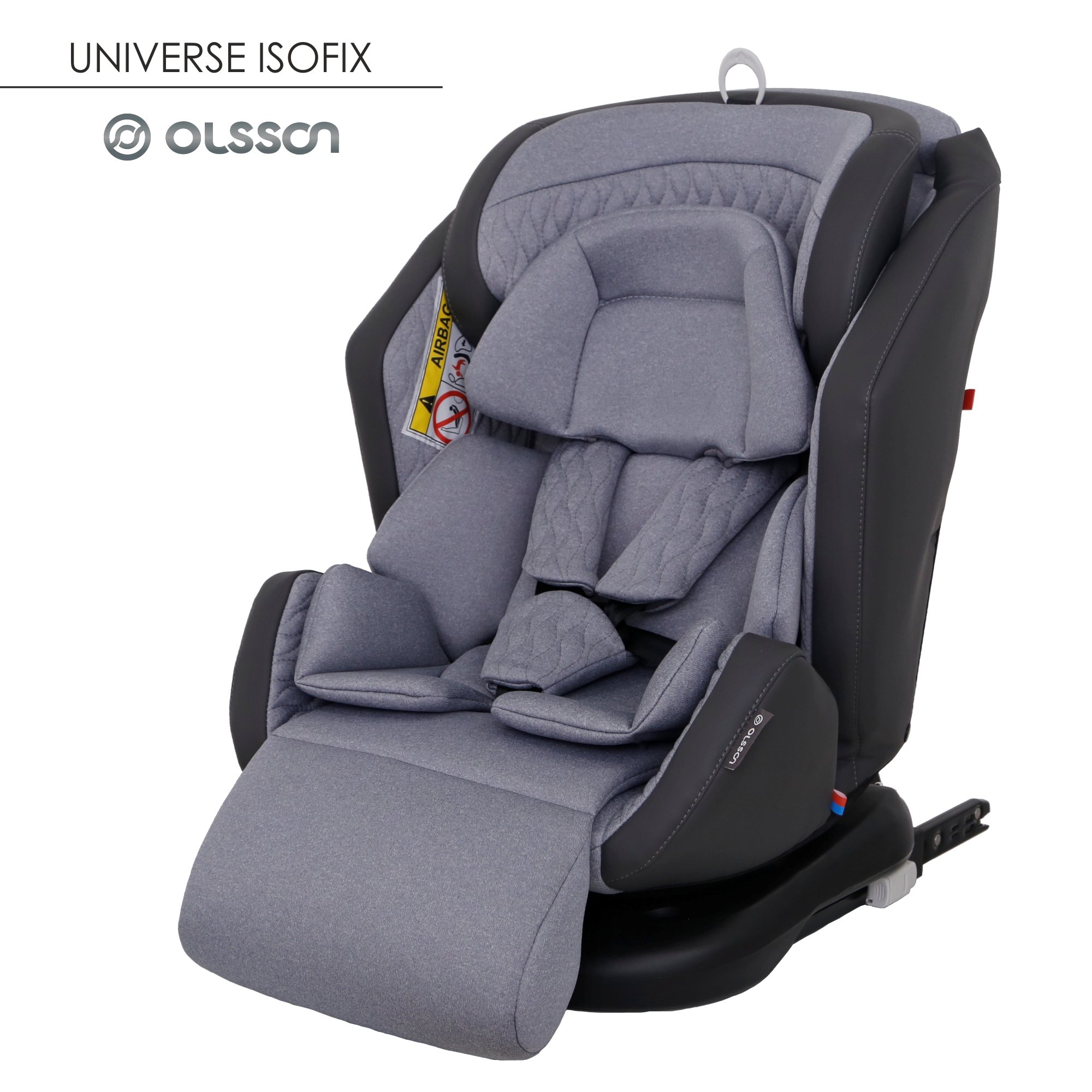 Автокресло Olsson Universe Grey Isofix 0+/1/2/3 (0-36 кг) - фото 1