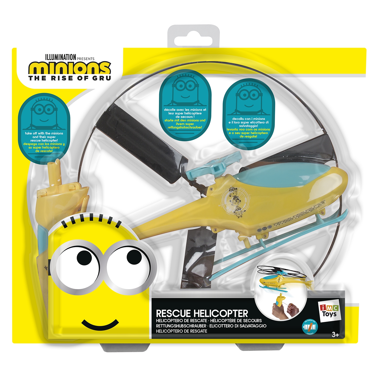 IMC Toys Minions Helicóptero Rescate Con Lanzador 250 gr