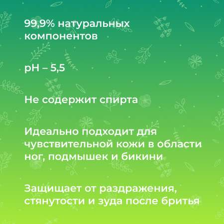 Бальзам после бритья Siberina натуральный «Кокос и жожоба» успокаивающий 150 мл