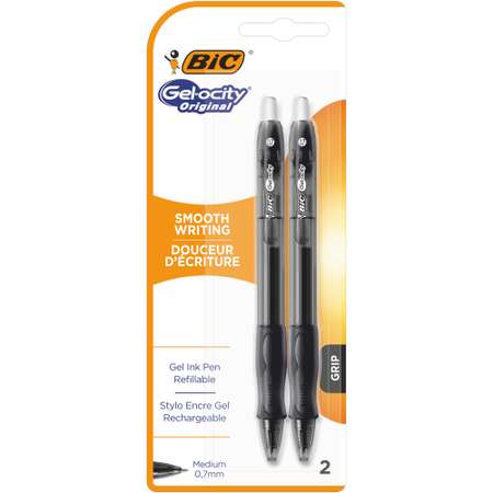 Ручка гелевая BIC Джелор 2шт Черная 964760