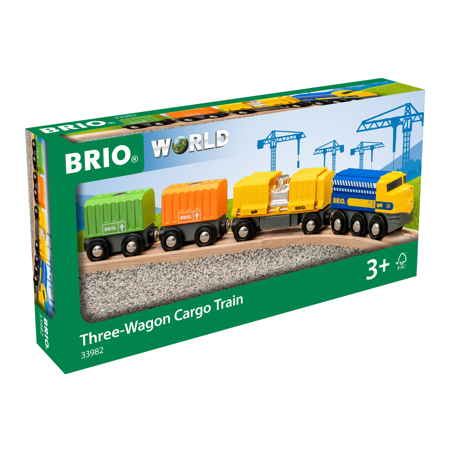 Игровой набор BRIO длинный товарный поезд - фото 5
