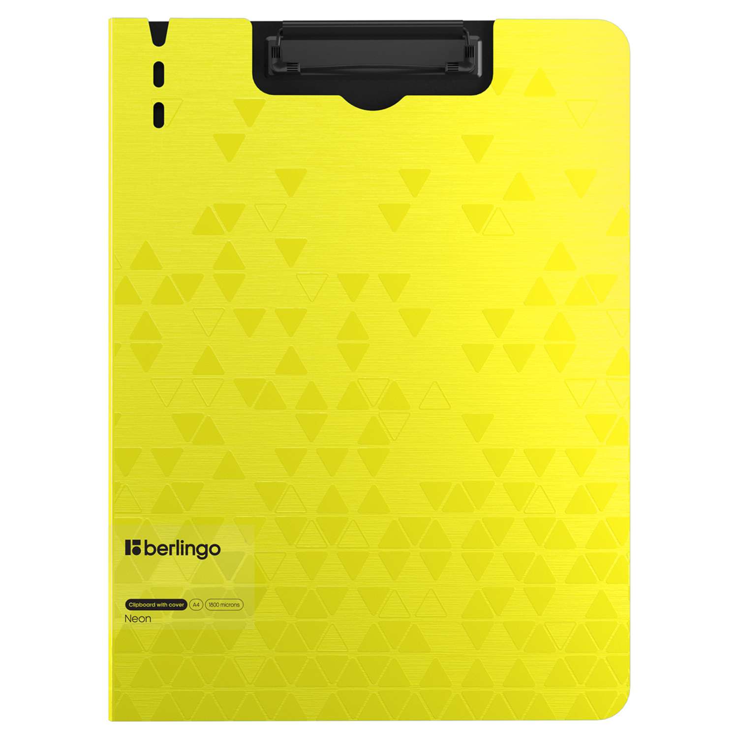 Папка-планшет с зажимом Berlingo Neon желтый неон - фото 1