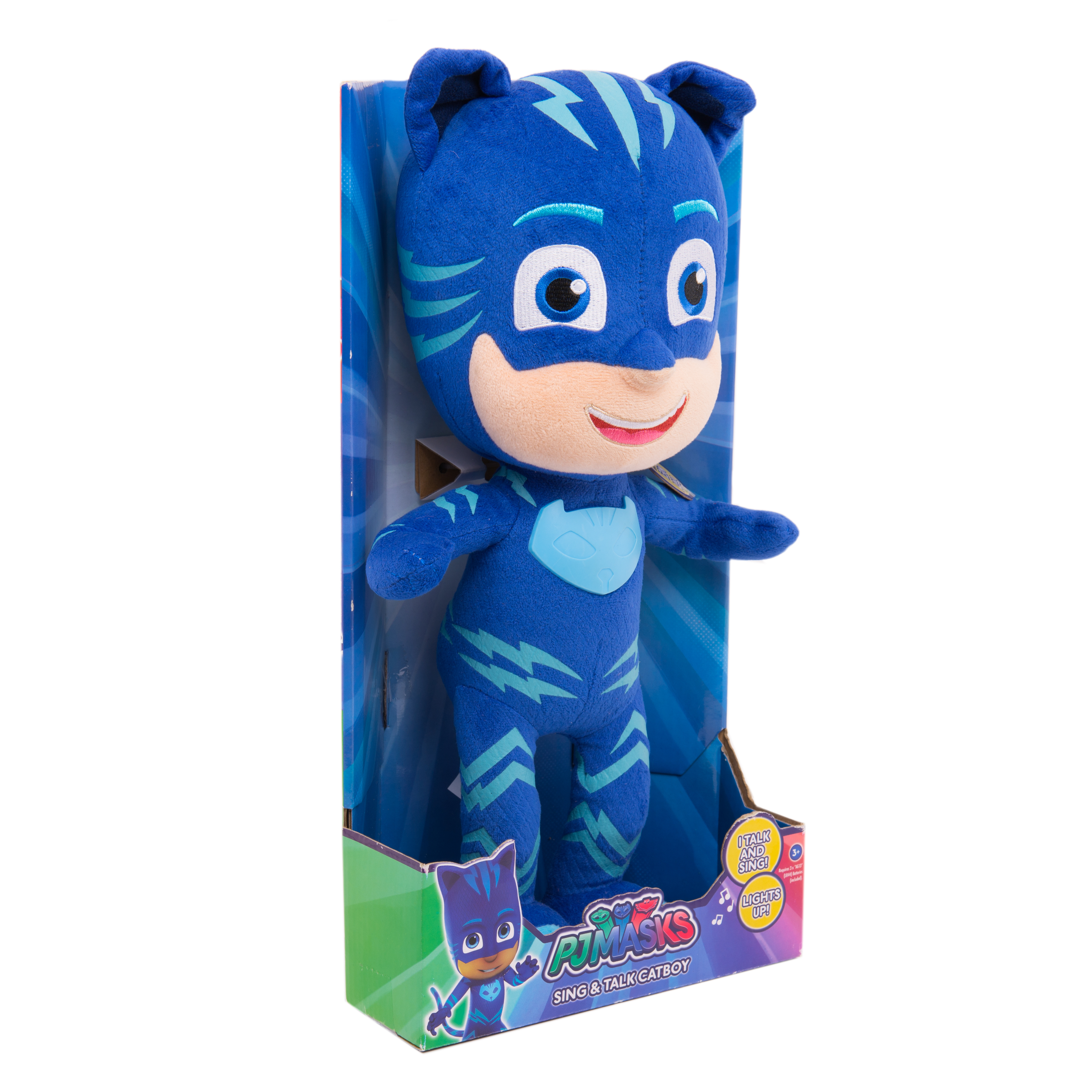 Мягкая игрушка PJ masks Кэтбой со звуком 38 см - фото 7