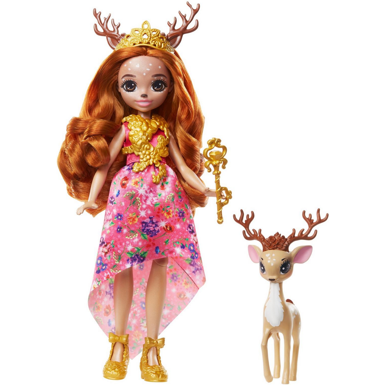 Кукла Enchantimals Королева Давиана и Грасси GYJ12 GYJ11 - фото 1