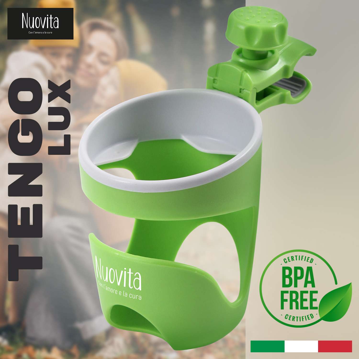 Подстаканник для коляски Nuovita Tengo Lux Зеленый NUO_160305_1734 - фото 3