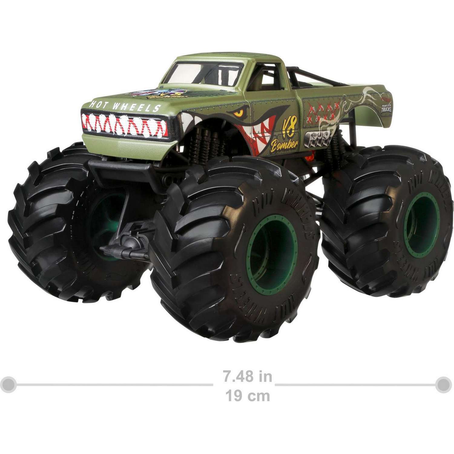 Машинка Hot Wheels Monster Trucks большой V8 Бомбер GWL16 FYJ83 - фото 5