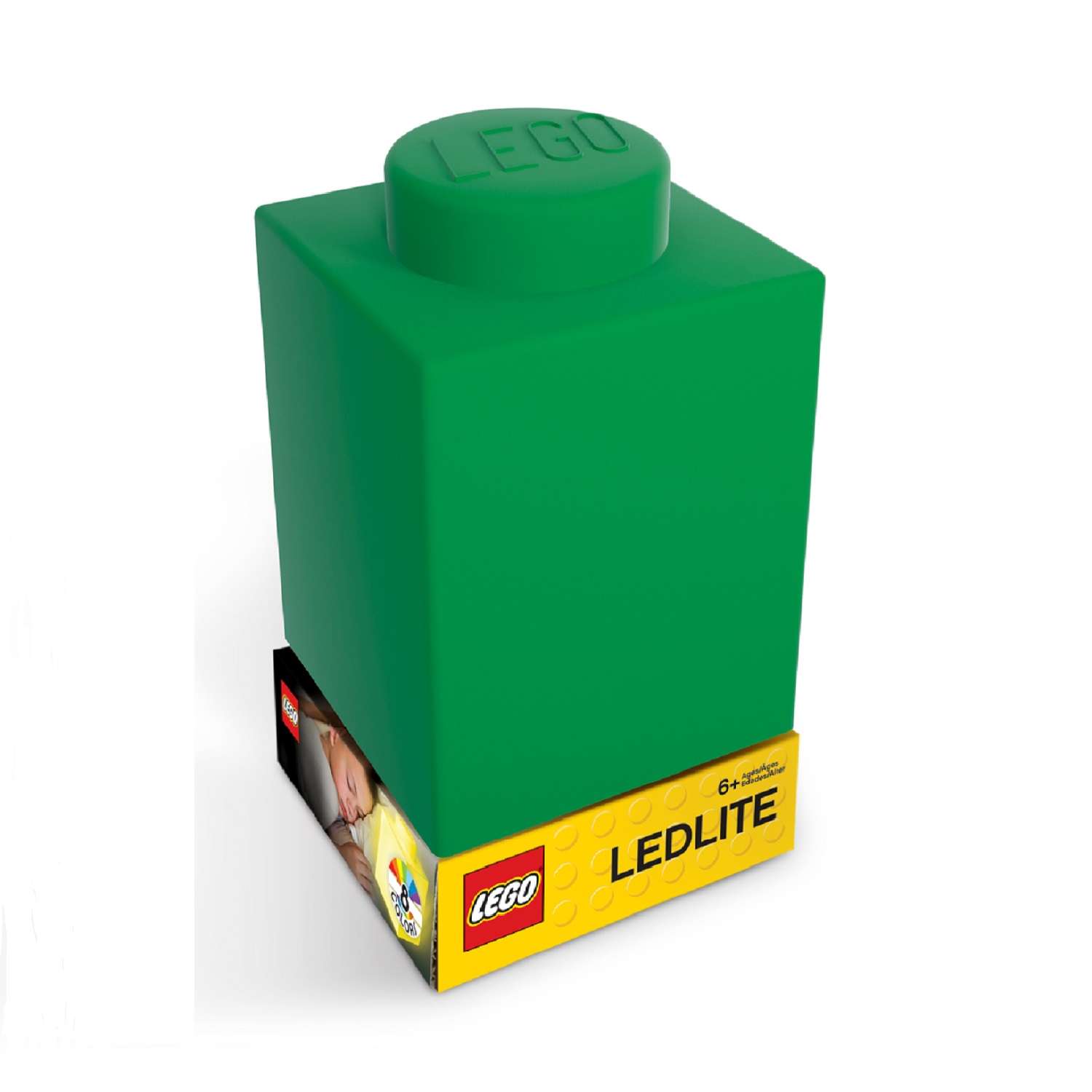 Фонарик силиконовый LEGO зеленый - фото 1
