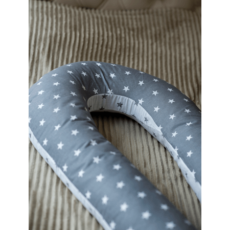 Подушка для беременных Body Pillow форма U Light серо-белая