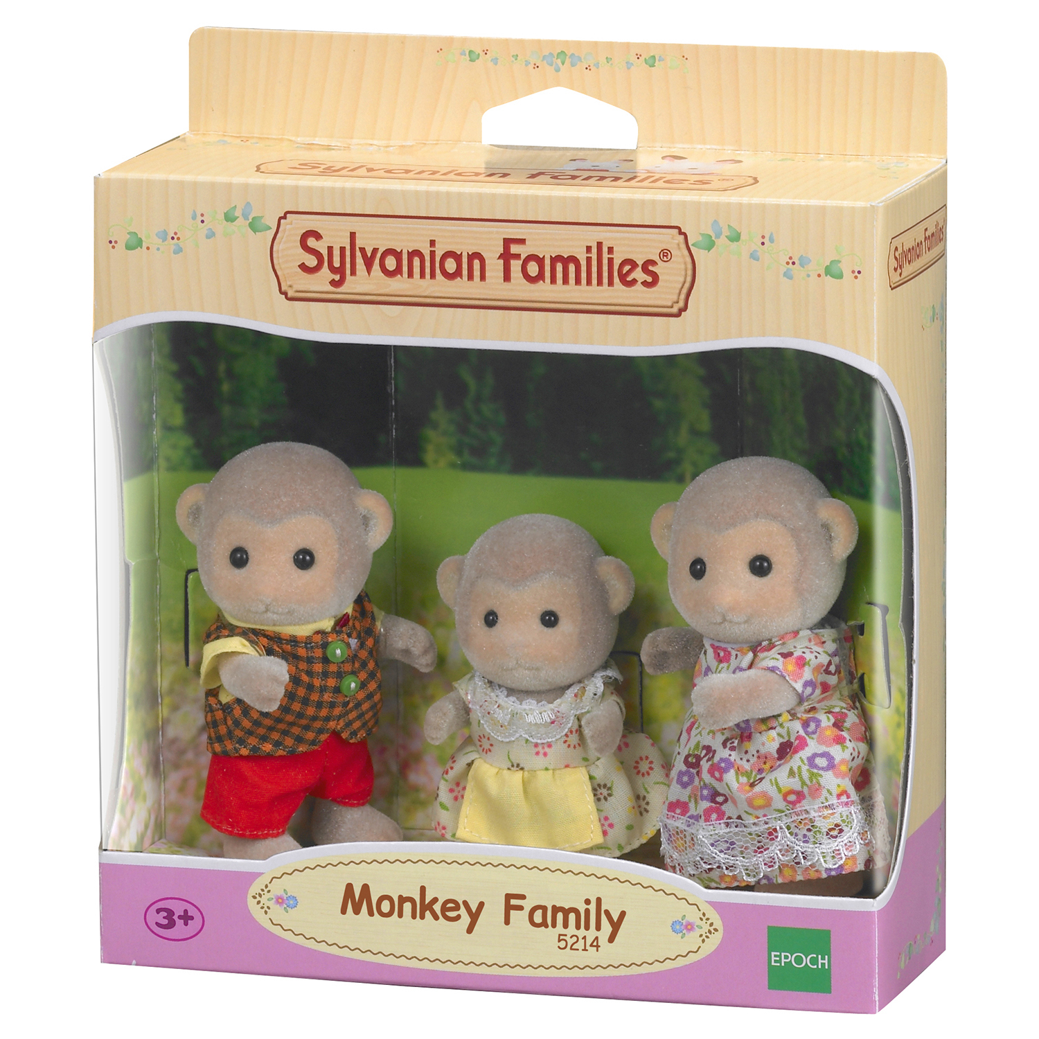 Набор Sylvanian Families Семья Обезьян, 3 фигурки (5214) купить по цене 679  ₽ в интернет-магазине Детский мир