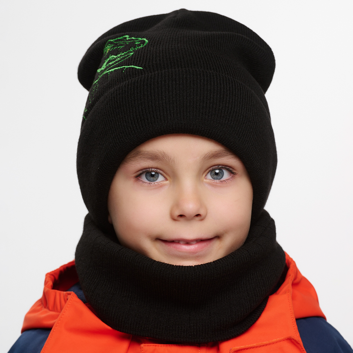 Шапка и снуд NYCkids NYC-H-04-black - фото 4