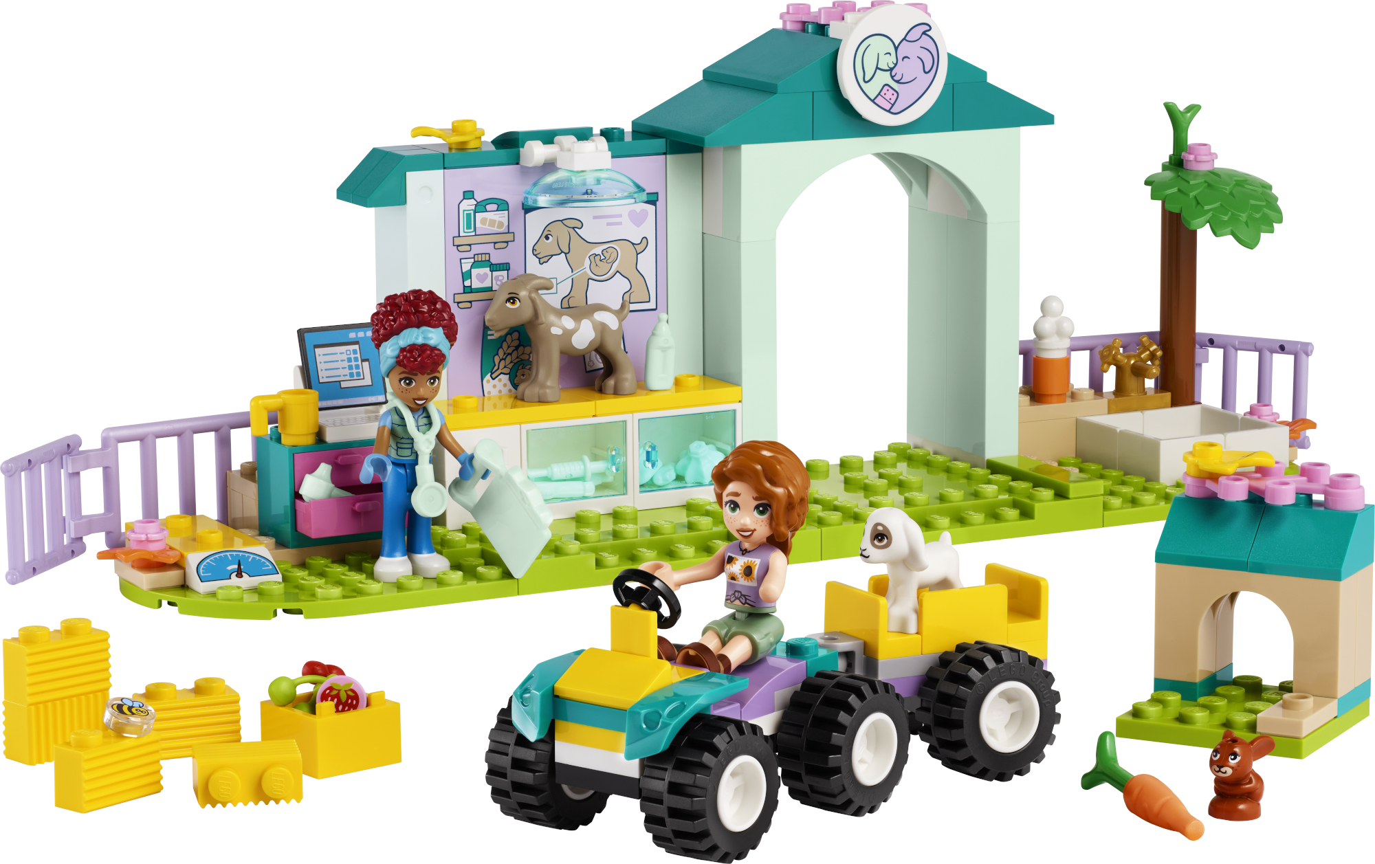 Конструктор LEGO Friends Ветеринарная клиника для сельскохозяйственных  животных 42632 купить по цене 2799 ₽ в интернет-магазине Детский мир