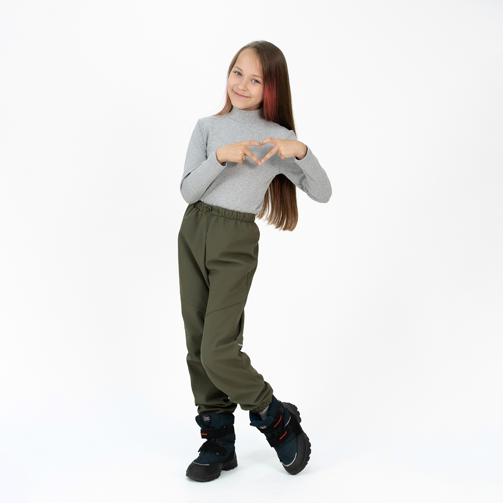 Брюки Arctic kids 10-034 хаки - фото 9