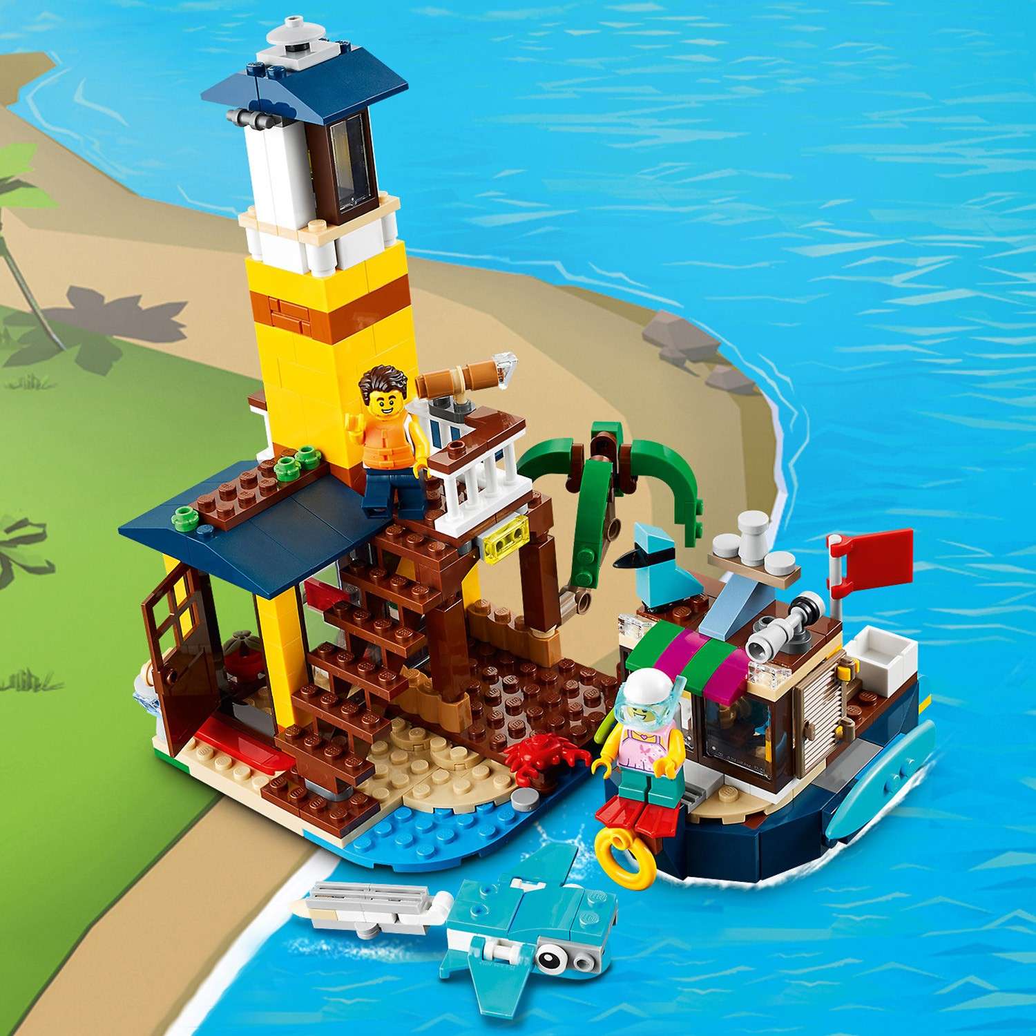 Конструктор LEGO Creator Пляжный домик серферов 31118 - фото 11