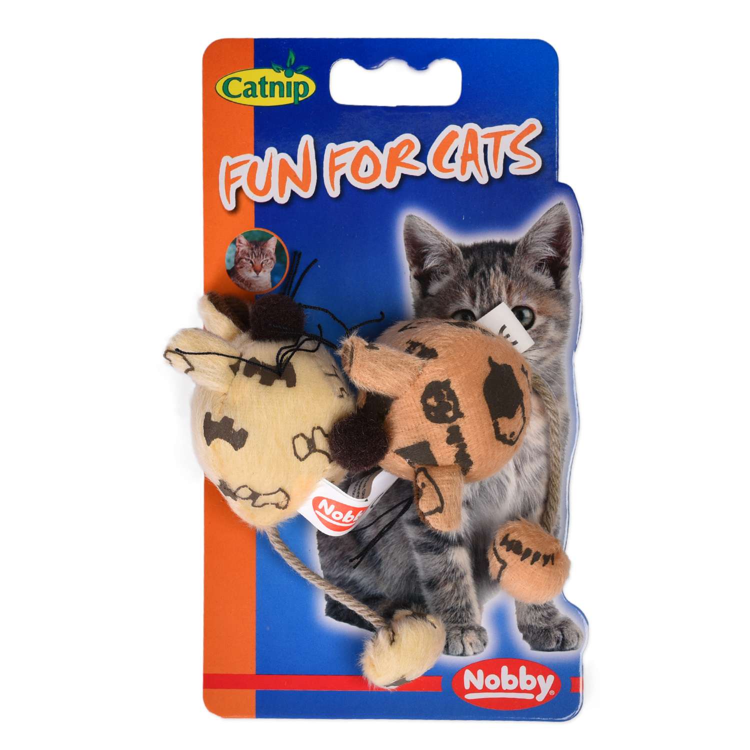 Игрушка для кошек Nobby Мышка с мятой 2шт 71938 - фото 2