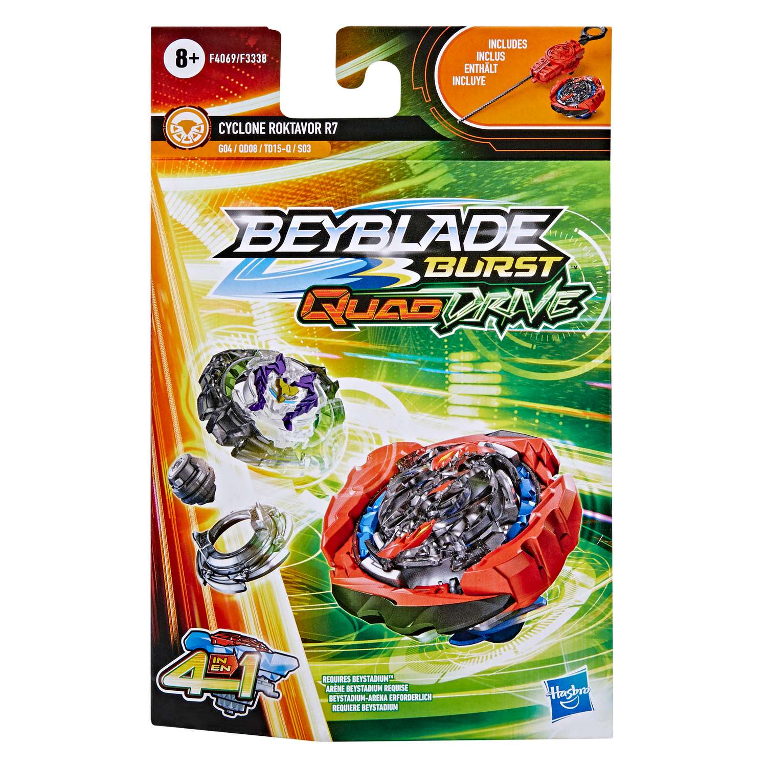 Набор игровой BeyBlade Циклон Роктавор R7 с пускателем F4069EU4 - фото 2