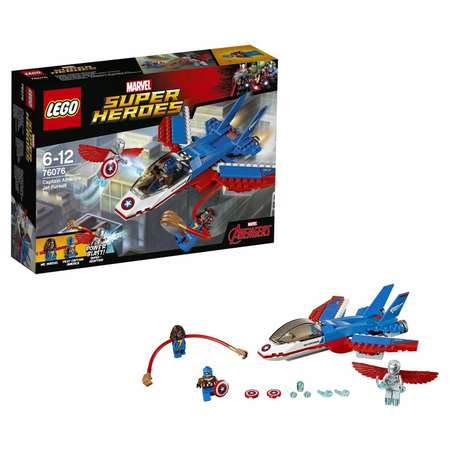 Конструктор LEGO Super Heroes Воздушная погоня Капитана Америка (76076)