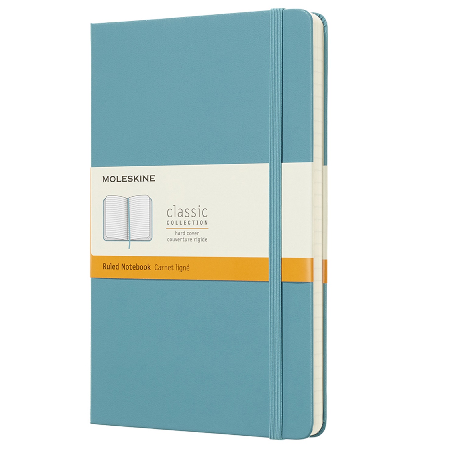 Блокнот MOLESKINE Classic 13х21см Линия Голубой 1048954 - фото 1