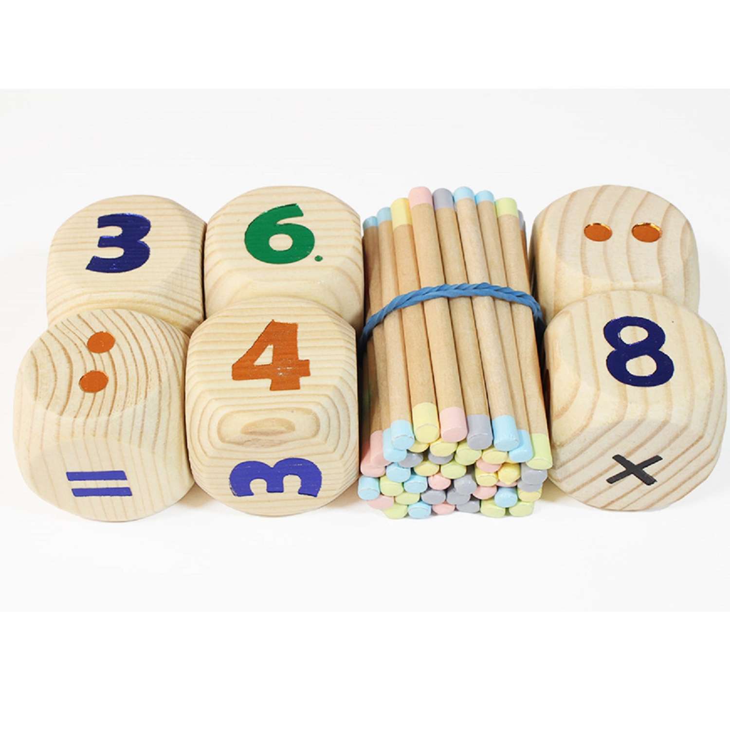 Алфавиты и цифры Мастер игрушек Кубики-Счетики IG0602 - фото 1