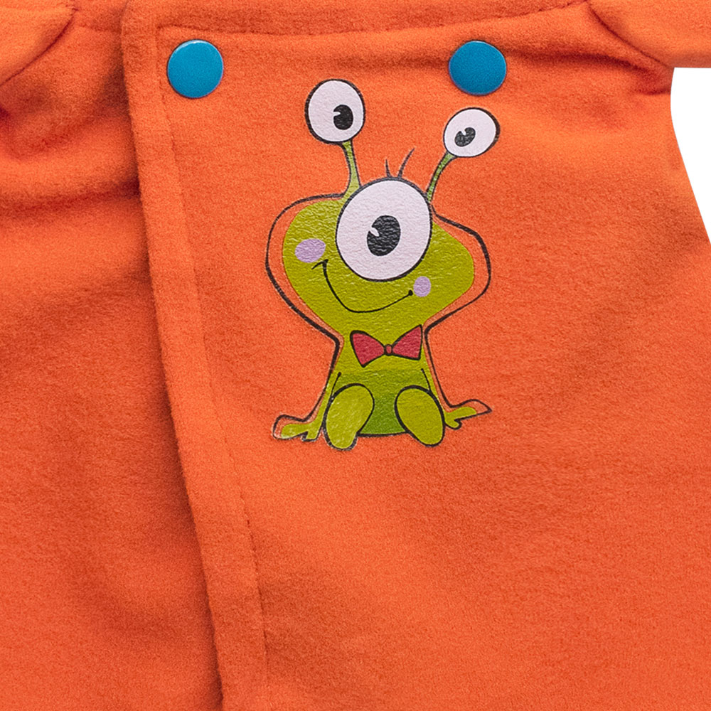 Одежда для кукол BUDI BASA Комбинезон оранжевый с принтом Монстрик для Басик Baby 20 см OBB-075 OBB-075 - фото 2