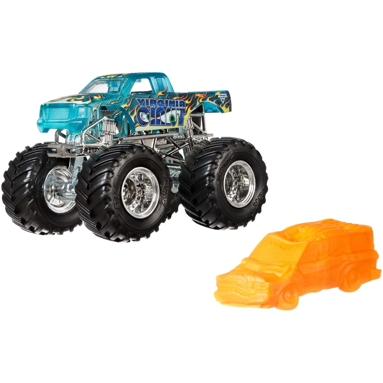 Машина Hot Wheels Monster Jam 1:64 X-Ray Body Вирджиния гигант FLX37 21572 - фото 1