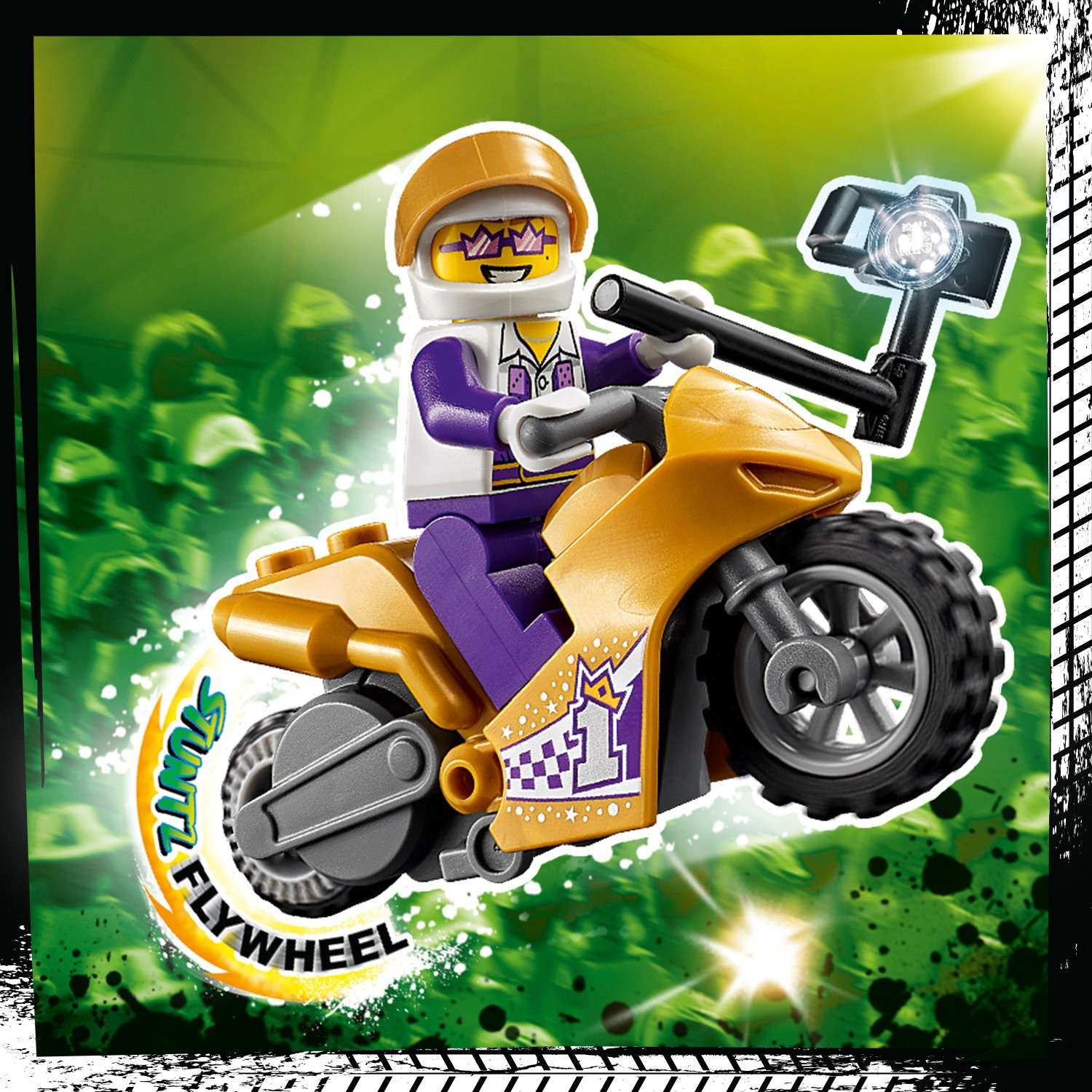 Конструктор LEGO City Трюковый мотоцикл с экшн-камерой 60309 - фото 6