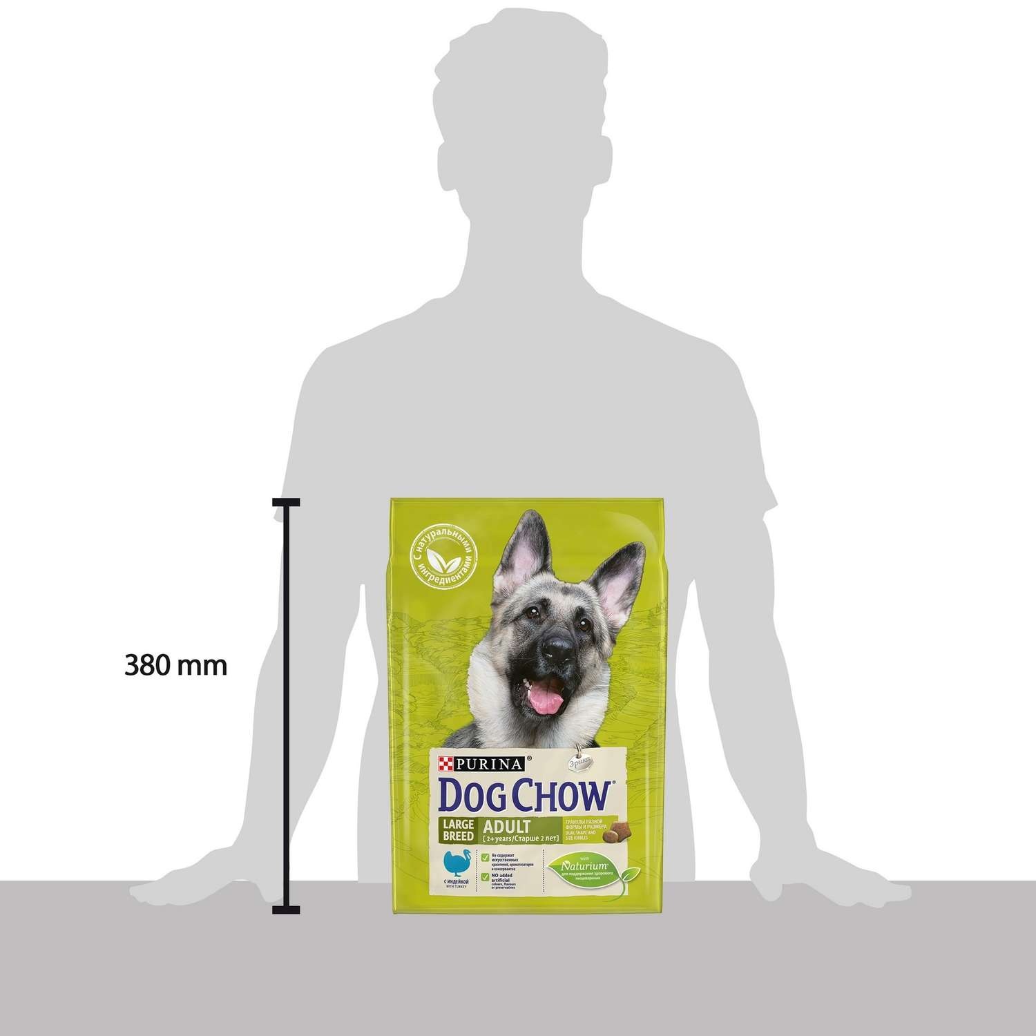 Корм для собак Dog Chow крупных пород с индейкой 2.5кг - фото 5