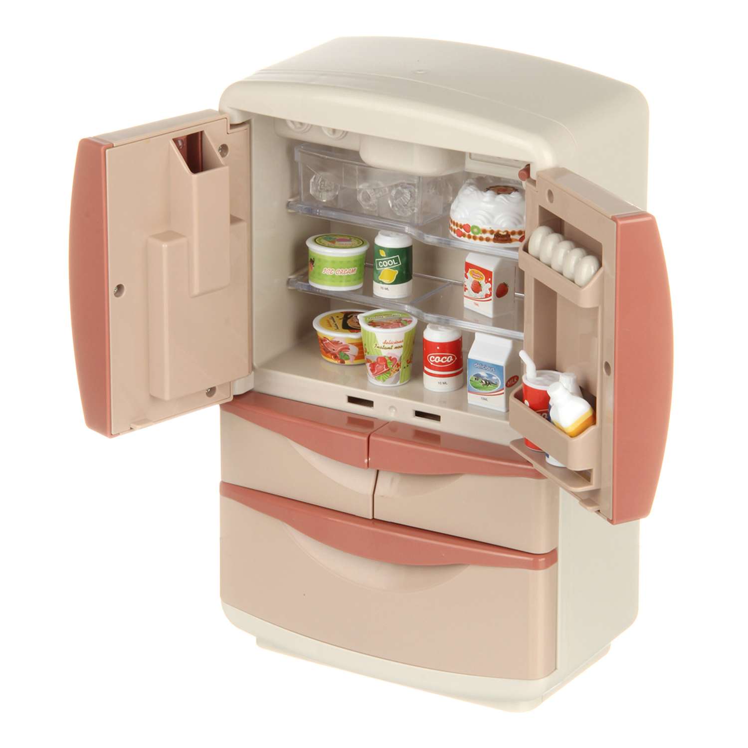 Холодильник Lisa Doll с продуктами на батарейках - фото 5