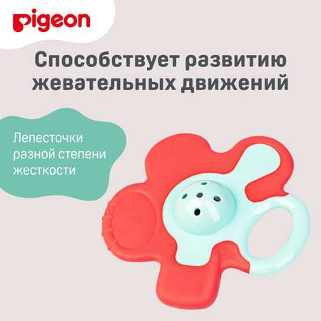 Прорезыватель-погремушка Pigeon с 6 месяцев