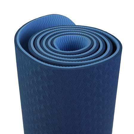 Коврик Sangh Для йоги двухцветный синий