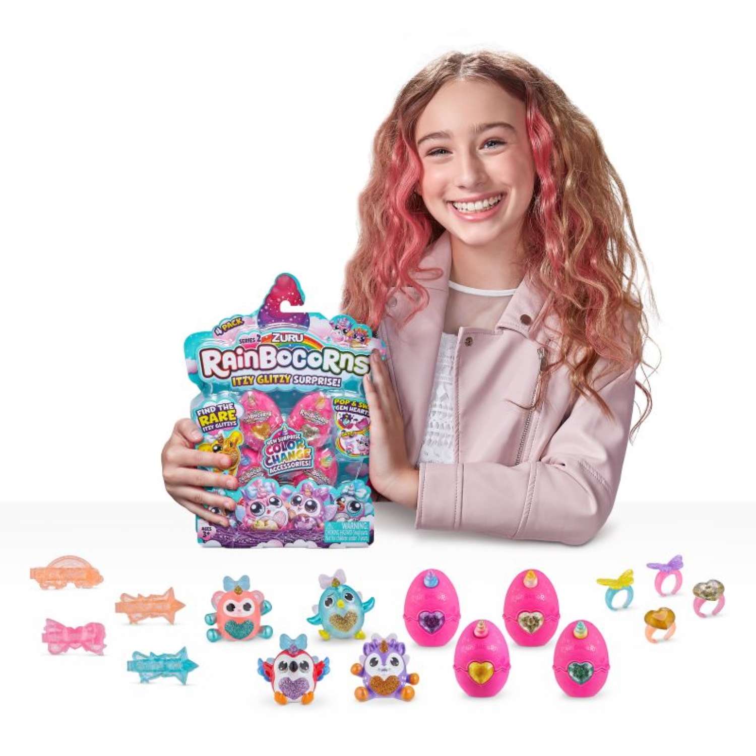 Игрушка Rainbocorns Rainbocorns Itzy glitzy surprise S2 в непрозрачной упаковке (Сюрприз) 9240TQ1 - фото 4