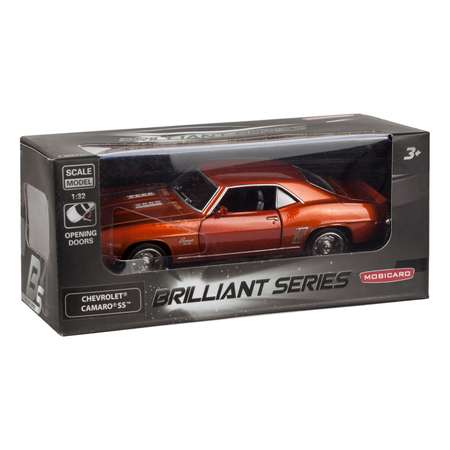 Машина Mobicaro 1969 Chevrolet Camaro 1:32 Оранжевый металлик