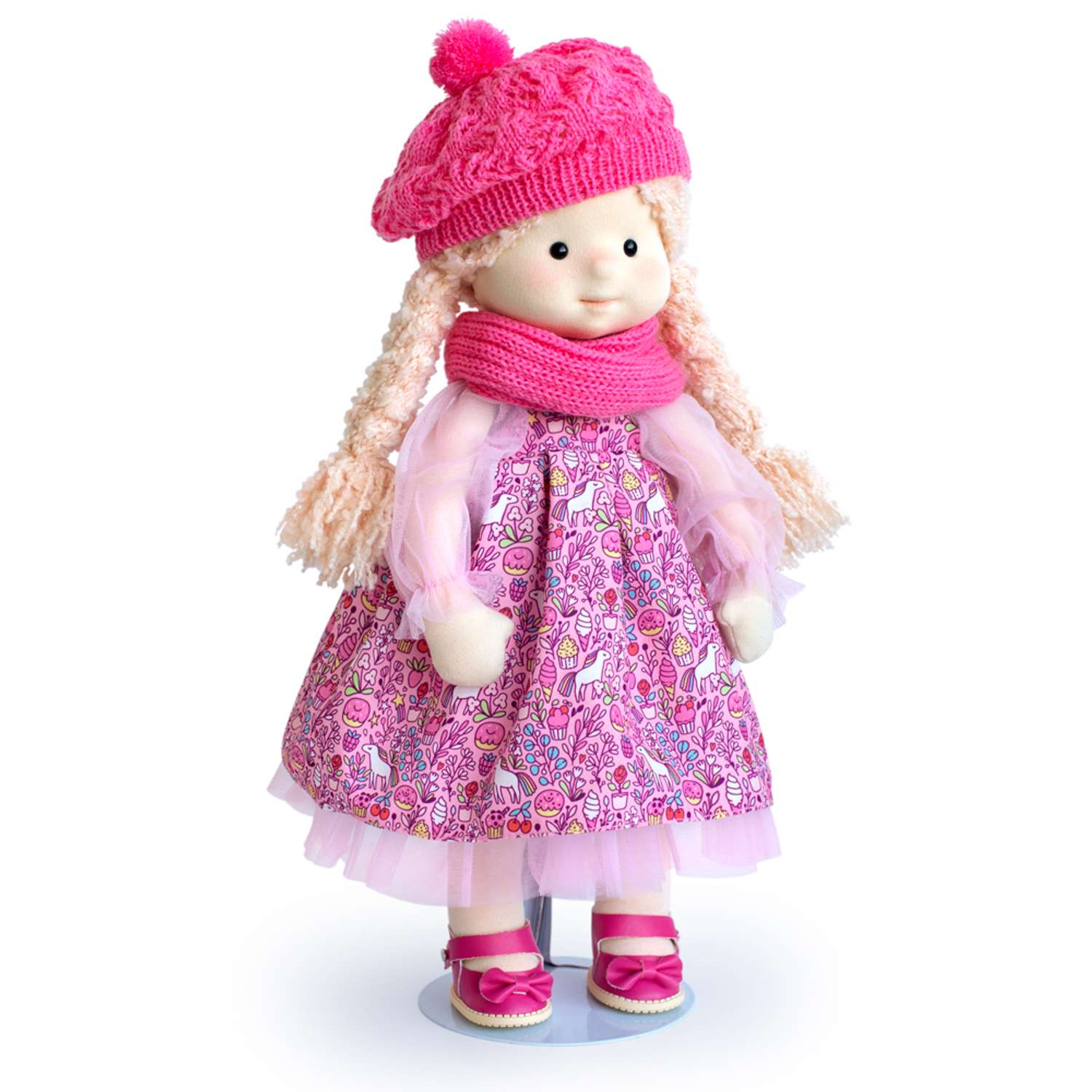 Мягкая кукла BUDI BASA Аврора в шапочке и шарфе 38 см Minimalini Mm-Avrora-02 Mm-Avrora-02 - фото 4